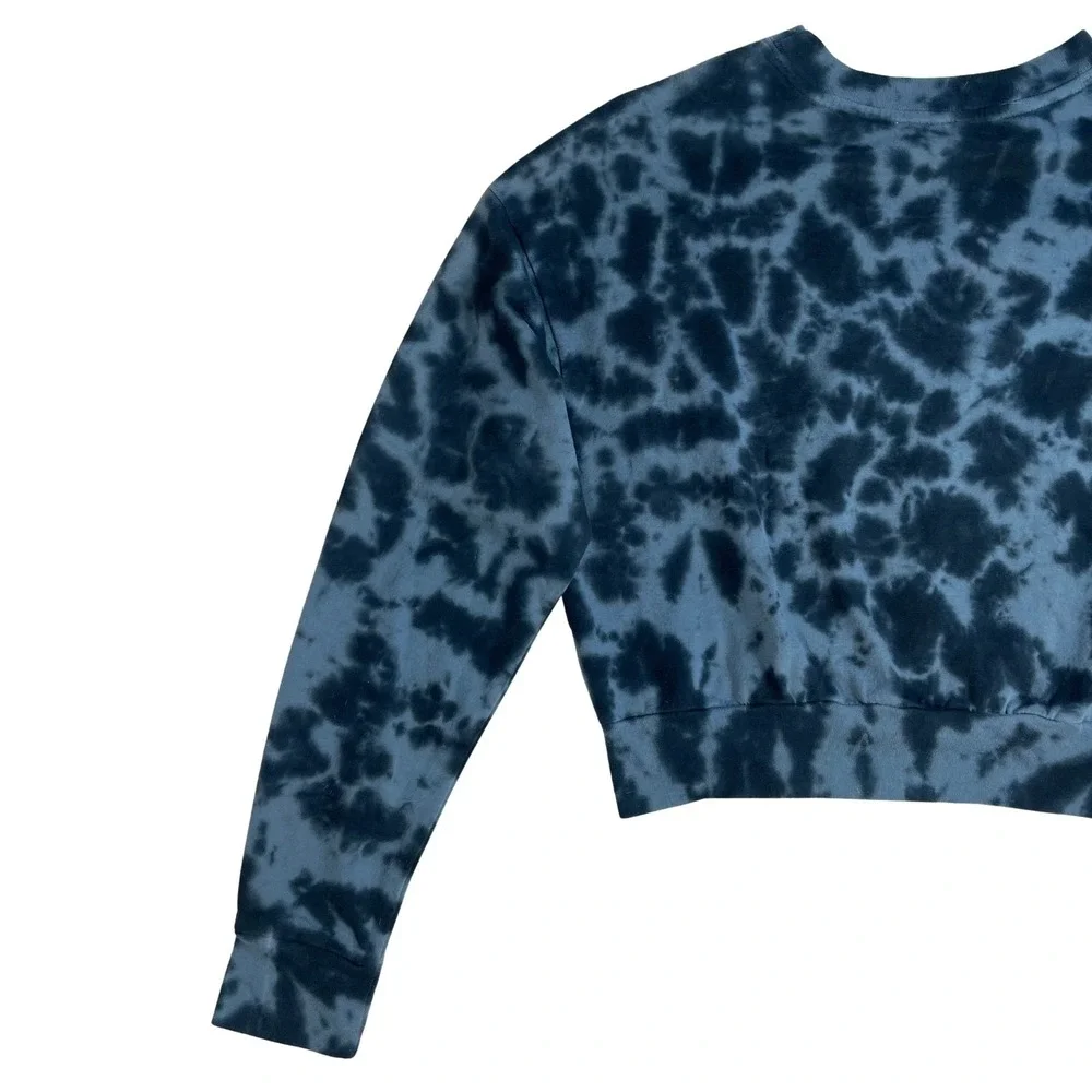 Tie Dye Cropped Sweatshirt Women's XS Athleisure Boho Y2K Indie